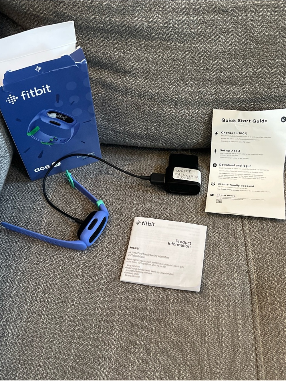 Fitbit Ace 3 Kids Tracker – Blue with Teal Accents